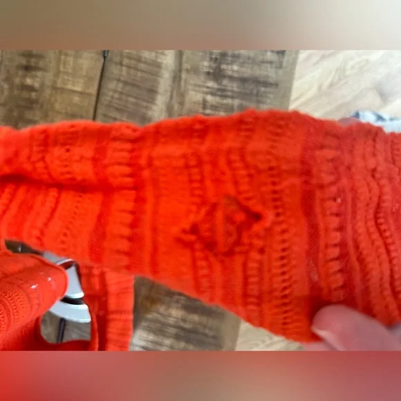 Rachel Rachel Roy Orange Sheer Top - Picture 5 of 5